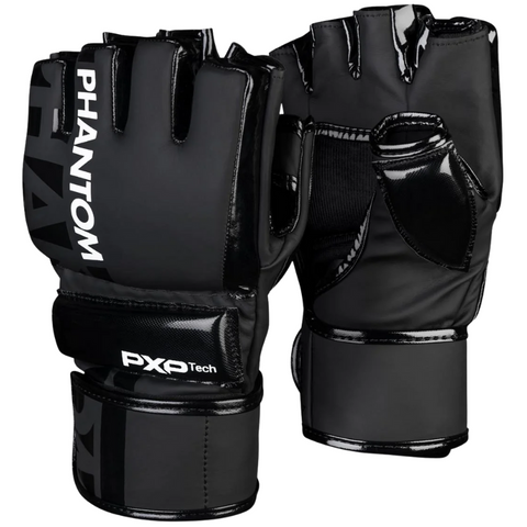 Gants MMA APEX Hybrid Phantom Athletics noir – gants d'entraînement avec protection pouce et paume ouverte
myglove maroc
