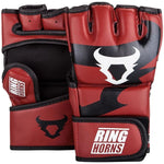 Gants MMA Ringhorns Charger Rouge - Confort et Protection de Qualité sur MyGlove Maroc