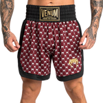 Short de boxe Venum Monogram - Noir/Bordeaux