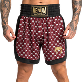 Short de boxe Venum Monogram - Noir/Bordeaux