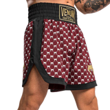 Short de boxe Venum Monogram - Noir/Bordeaux