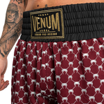 Short de boxe Venum Monogram - Noir/Bordeaux