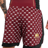 Short de boxe Venum Monogram - Noir/Bordeaux