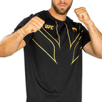 UFC VENUM FIGHT NIGHT 2.0 REPLICA MEN'S T-SHIRT - CHAMPION- black gold au maroc