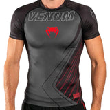 VENUM CONTENDER 5.0 RASHGUARD - MANCHES COURTES - NOIR/ROUGE