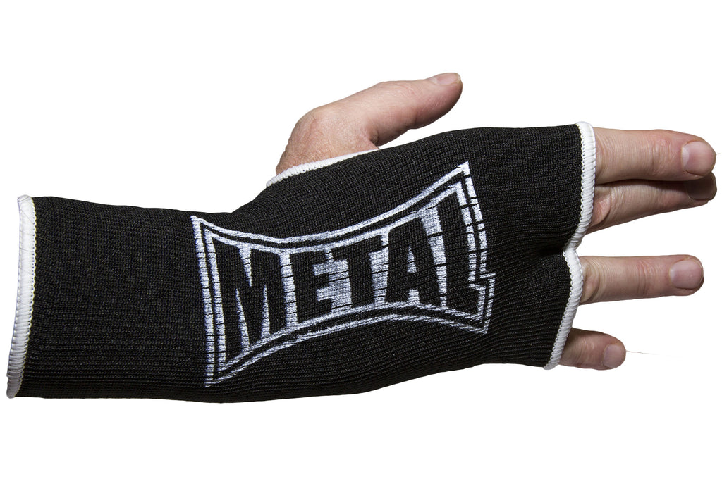 Sous-Gants De Boxe METAL BOXE Choc Noir - Protection Métacarpienne Gel & Bande Coton 3m